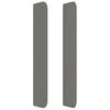 vidaXL Galvūgalis su auselėmis, pilkas, 93x16x118/128cm, audinys