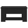 vidaXL Kavos staliukas Juodas ąžuolas 79 x 49 x 41 cm Apdirbta mediena