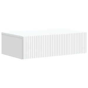 vidaXL Sieninis &scaron;oninis staliukas Balta 59 x 34,5 x 17 cm