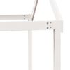 vidaXL Auk&scaron;ta lova su kopėčiomis ir stogeliu, balta, 90x190cm, pu&scaron;is