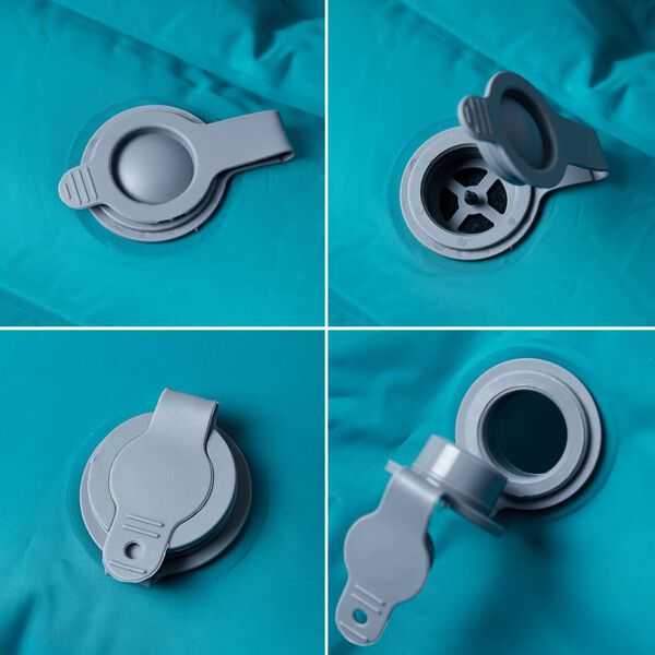 vidaXL Savaime prisipučiantis dvivietis stovyklavimo čiužinys, mėlynas