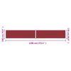 vidaXL I&scaron;traukiama &scaron;oninė pertvara, raudonos spalvos, 180x1200cm