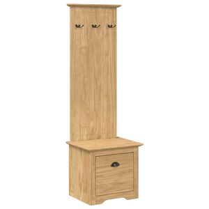 vidaXL Prie&scaron;kambario spintelė BODO Medus ruda 50 x 40 x 156,7 cm