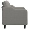 vidaXL Dvivietė sofa, tamsiai pilkos spalvos, 140cm, audinys