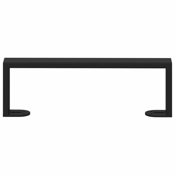 vidaXL Baldų kojelės 2 pcs Juoda 311 x 40,5 x 100 mm Geležis