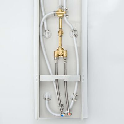 SCHÜTTE Dušo sistema su termostatiniu maišytuvu LANZAROTE, balta