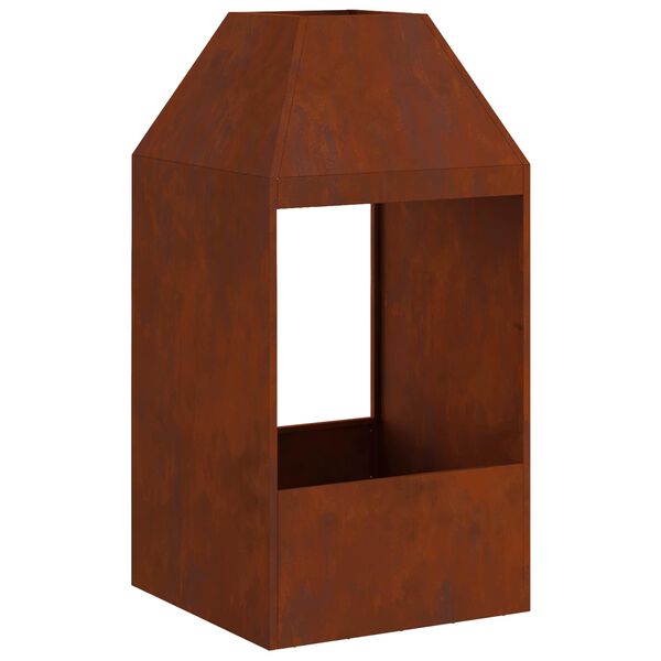 vidaXL Laužavietė Ruda 50 x 50 x 100 cm