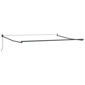 vidaXL Traukiamas markizės rėmas Antracitas 400 &times; 300 cm Aliuminis