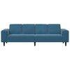 vidaXL Svetainės sofa Mėlyna 250 x 77 x 76 cm