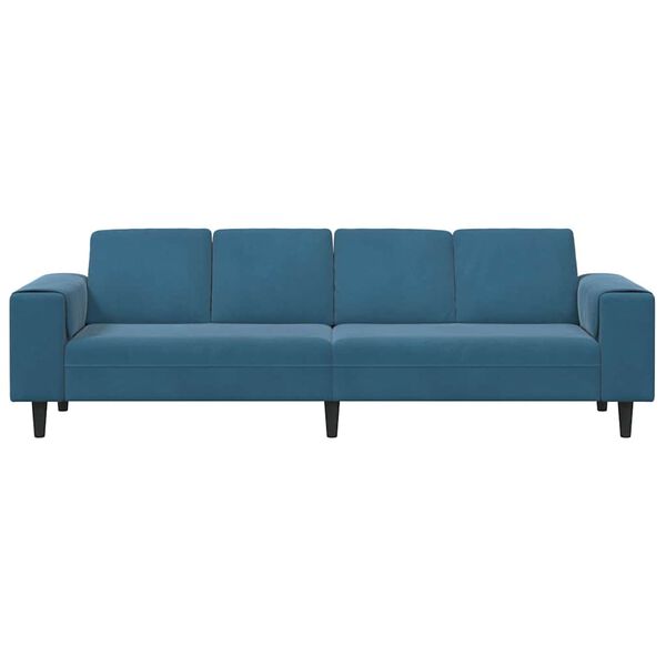 vidaXL Svetainės sofa Mėlyna 250 x 77 x 76 cm