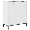 vidaXL Kabalas Balta 69,5 x 33 x 82 cm Apdirbta mediena