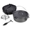 vidaXL Ketaus puodas Dutch Oven 11,3 l, su priedais