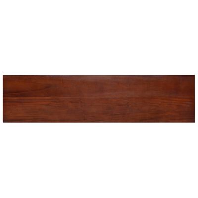 vidaXL Konsolinis staliukas, rudas, 120x30x75cm, raudonmedžio masyvas