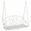 vidaXL Sūpynės suolas Plienas 110 x 52,5 x 47 cm Antikinė balta