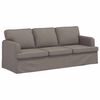 vidaXL Sofa 2 pcs Taupe 144 x 80 x 85 cm audinys