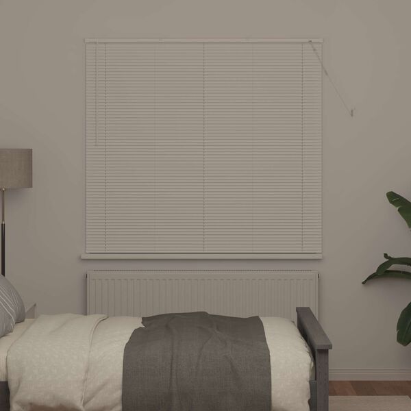 vidaXL Venecijos žaliuzės Reguliuojamas Baltas 150 x 150 cm PVC