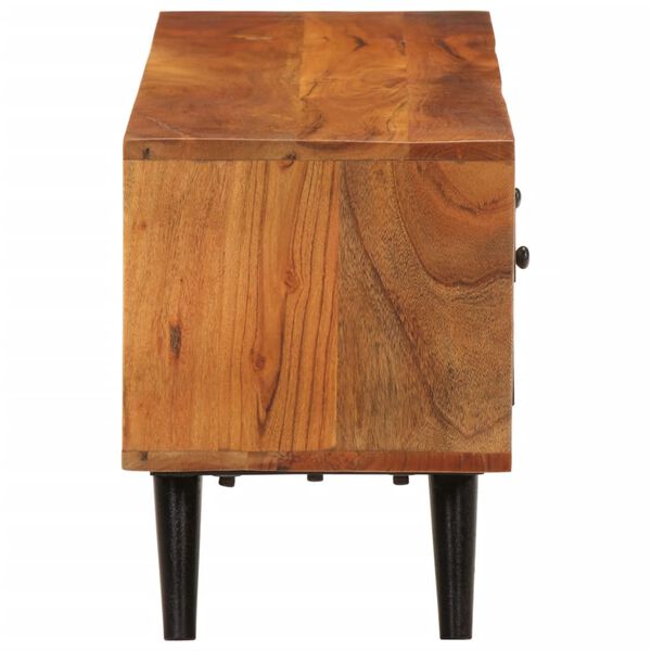 vidaXL Televizoriaus spintelė su durelėmis, 112x30x40cm, akacija