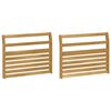 vidaXL Porankiai 2 pcs Balta 78,5 x 8,5 x 60 cm