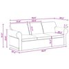 vidaXL Sofa 2 pcs Tamsiai pilka