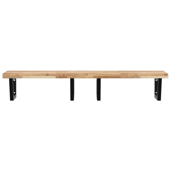 vidaXL Lentyna praustuvui, plienas ir akacijos medienos masyvas