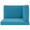 vidaXL Lauko sofa pagalvėlė 3 pcs Karali&scaron;ka mėlyna Poliesteris