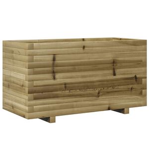 vidaXL Sodo lovelis, 90x40x49,5cm, impregnuota pu&scaron;ies mediena