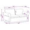 vidaXL Sofa 2 pcs Tamsiai pilka