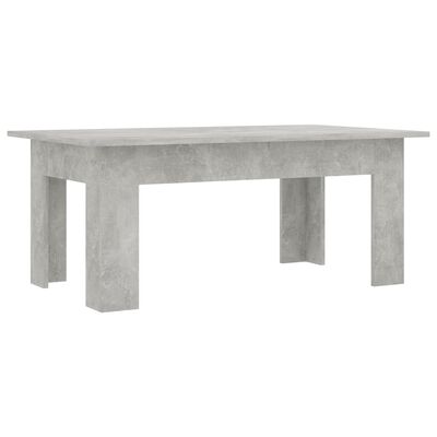 vidaXL Kavos staliukas, betono pilkos spalvos, 100x60x42cm, MDP