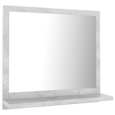 vidaXL Vonios kambario veidrodis, betono pilkas, 40x10,5x37cm, MDP