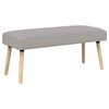 vidaXL suoliukas Paprastas &Scaron;viesiai pilka 110 x 40 x 46 cm Boucl&eacute;