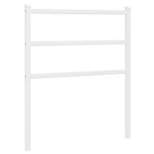 vidaXL Metalinis pakaitinis galvūgalis, baltos spalvos, 75cm