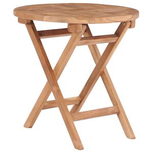 vidaXL Sulankstomas sodo stalas, 45cm, tikmedžio medienos masyvas