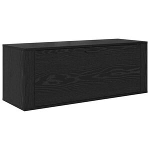 vidaXL Batu skrynia 100 x 35 x 38 cm Apdirbta mediena Juodojo ąžuolo