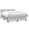 vidaXL Box Spring Lova su čiužiniu &Scaron;viesiai pilka 140x220 cm Velvet