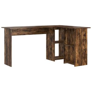 vidaXL Stalas Rūkyta ąžuolas 142 x 102 x 73 cm Apdirbta mediena