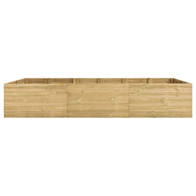 vidaXL Sodo lovelis, 300x150x54cm, impregnuota pušies mediena, aukštas