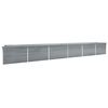 vidaXL Auk&scaron;tas lovelis, pilkas, 600x80x77cm, galvanizuotas plienas
