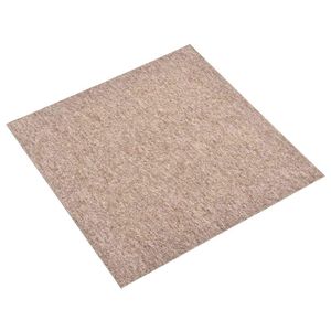 vidaXL Kilimas 20 vnt. Smėlio 50 x 50 cm 100% polipropileno