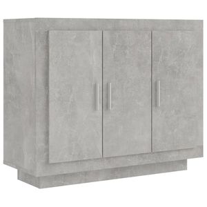 vidaXL &Scaron;oninė spintelė, betono pilka, 92x35x75cm, apdirbta mediena