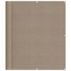 vidaXL Balkono pertvara, taupe, 120x1000cm, 100% oksfordo poliesteris