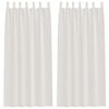 vidaXL Voile Užuolaida 2 pcs Kreminė 260 x 140 cm Poliesteris