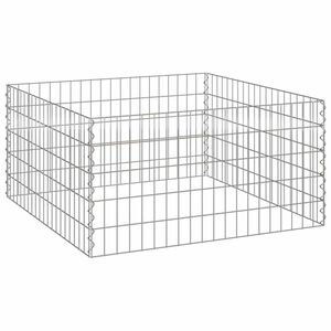 vidaXL Kvadratinis kompostuotojas 100 x 100 x 50 cm Geležis