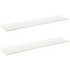 vidaXL Plūduriuojanti lentyna 2 pcs Baltas 100 x 18 x 2,5 cm Plienas