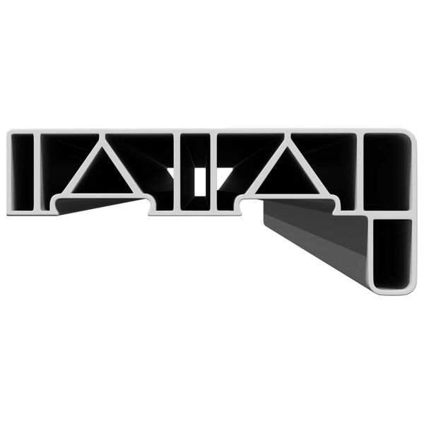 vidaXL Langų palangė Balta 120 x 10 x 4,5 cm PVC