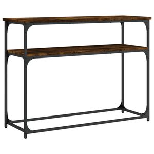 vidaXL Konsolinis staliukas, dūminio ąžuolo, 100x35,5x75cm, mediena