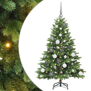vidaXL Dirbtinė Kalėdų eglutė su 150 LED Žalia 120 cm PE ir PVC