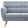vidaXL L-formos sofa, aud. apmu&scaron;al., 171,5x138x81,5cm, &scaron;viesiai pilka