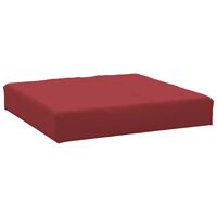 vidaXL Paletės pagalvėlė, vyno raudona, 60x60x8cm, oksfordo audinys