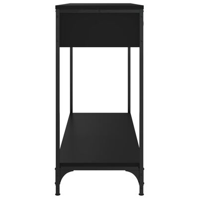 vidaXL Konsolinis staliukas, juodas, 100x34,5x75cm, apdirbta mediena
