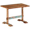 vidaXL Valgomojo stalas, 110x55x78cm, perdirbtos medienos masyvas